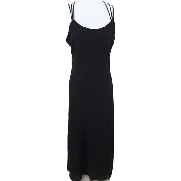 CACHET~Women's Size 12~Black Sleeveless Party Prom Maxi Dress. - Picture 1 of 7